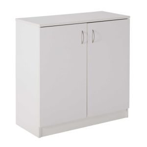 2 DOOR BENCH UNIT 886X800X400MM WHITE