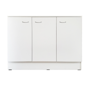 3 DOOR BENCH UNIT 886X1192X400MM WHITE