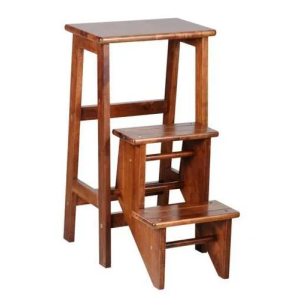 ABBY STEP STOOL ANTIQUE OAK