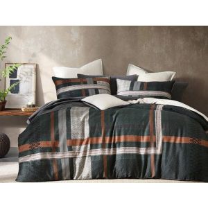 LOGAN & MASON ABSKO PINE QUEEN QUILT COVER SET