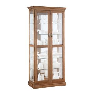 BEECHWORTH DISPLAY CABINET RUSTIC WALNUT
