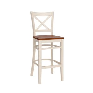 BENOWA CROSSBACK BAR STOOL TIMBER SEAT