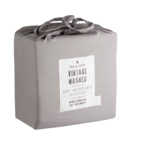 BLAKE & LINDSAY QUEEN SHEET SET PEWTER