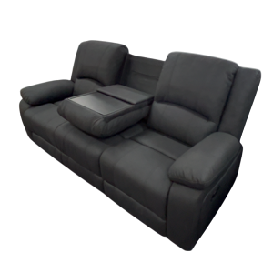 CAPTAIN 3RDR SEATER SOFA BLACK IN10