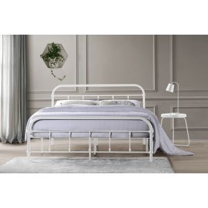 CERES QUEEN BED WHITE