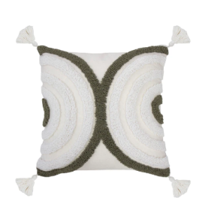 CIRQUE SQUARE CUSHION OLIVE