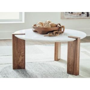 CYRUS COFFEE TABLE T652-8 MARBLE TOP