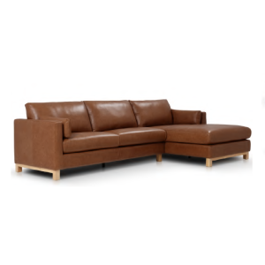 DARIO 2 SEATER W/RHF CHAISE SOFA 40 LEATHER