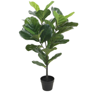 FAUX REAL ARTIFICIAL PLANT FIDDLE LEAF TREE GREEN