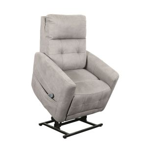 SOLACE X 160KG DUAL MOTOR LIFT CHAIR WITH ADJ LUMBAR DOVE