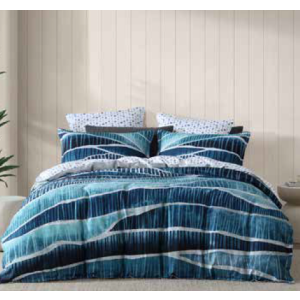 HARBOR DENIM KING QUILT COVER SET