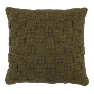 HARRIS SQUARE CUSHION OLIVE