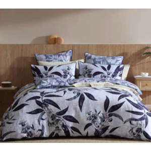 HASTINGS BLUE KING QUILT COVER SET