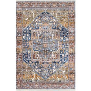 HERIZ RUST RUG 290X200CM