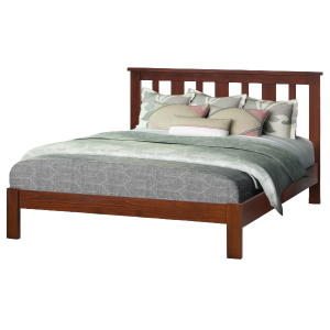 HUNTER SINGLE BED WALNUT