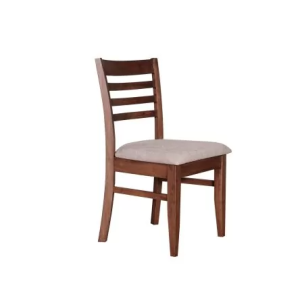 JADE DINING CHAIR LIGHT WALNUT FRAME CLAY PU SEAT
