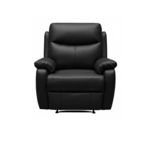 LOCKHART RECLINER LEATHER BLACK
