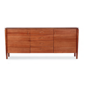 NERO 2 DOOR 4 DRAWER BUFFET 1900MM BLACKWOOD