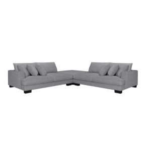 NEW JERSEY 4 SEATER SUITE WITH OTTOMAN GREY