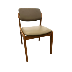 OLIVIA DINING CHAIR L/WALNUT FRAME SAGE LTHR SEAT & BACK
