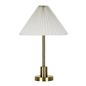 RIVIERA BEDSIDE LAMP GOLD METAL BASE 55X34CM