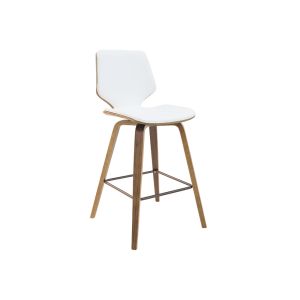 RYDE BAR STOOL WHITE WALNUT