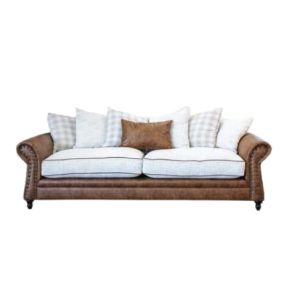 SALAMANDER 3 SEATER DUO SOFA CITY CLUB TAN ENVY OATMEAL