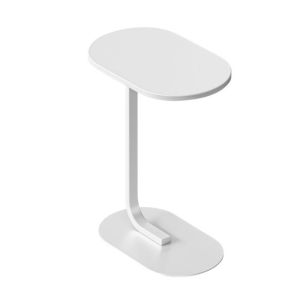 SELENE SIDE TABLE NATURAL WHITE TOP WHITE BASE