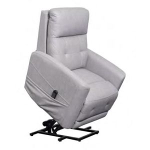 SOLACE X 160KG DUAL MOTOR LIFT CHAIR WITH ADJ LUMBAR DOVE