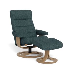 TAMPA LARGE RECLINER & OTTOMAN FAB1