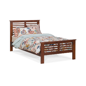 TOWN HOUSE KING SINGLE BED WALNUT