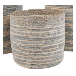 WOVEN BASKET HEATHER NATURAL SMALL