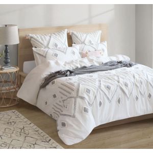 ZUMA JACQUARD KING QUILT COVER SET