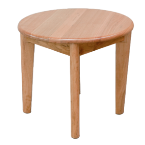 BRENNA ROUND LAMP TABLE 550 CLEAR LACQUER