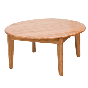 BRENNA ROUND COFFEE TABLE 900 CLEAR LACQUER