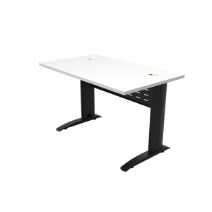 RAPID SPAN DESK 1500X700MM BLACK SPAN LEG WHITE TOP